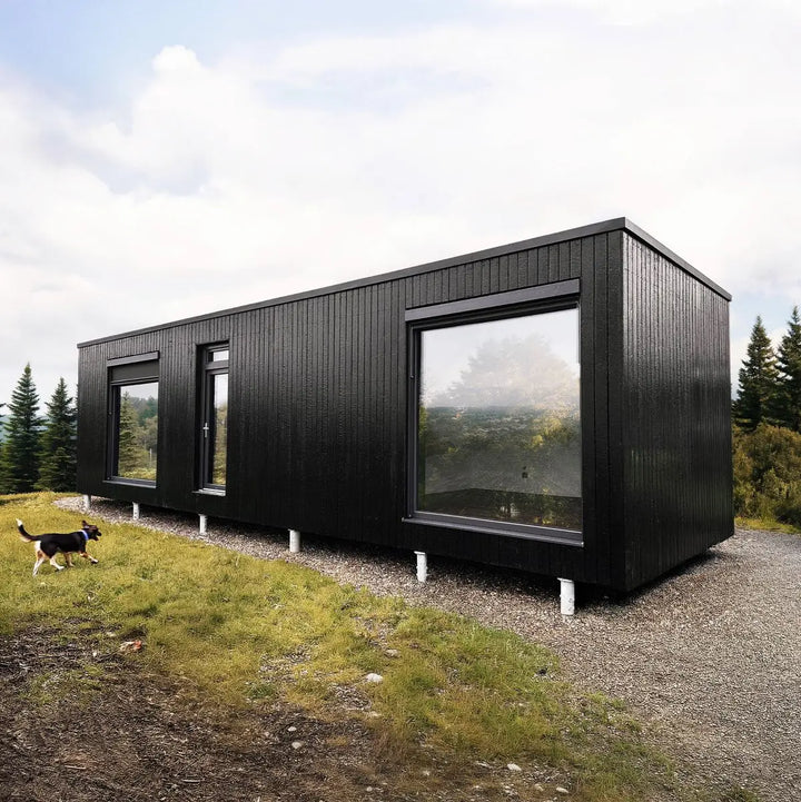 Modern Prefab ADU Tiny Home: Low Cost Container House with Bedroom & Office Ready-To-Ship Mobile Home with Bathroom & Kitchen