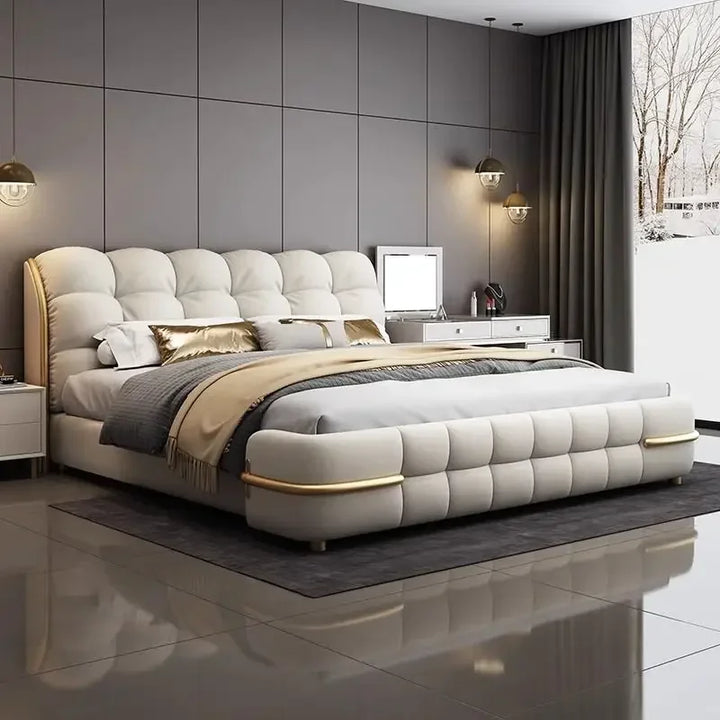 Luxury King Size with California King Bed Frame with Mattress