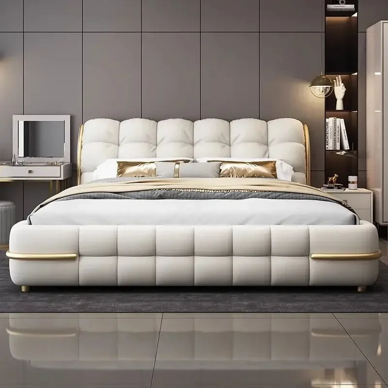 Luxury King Size with California King Bed Frame with Mattress