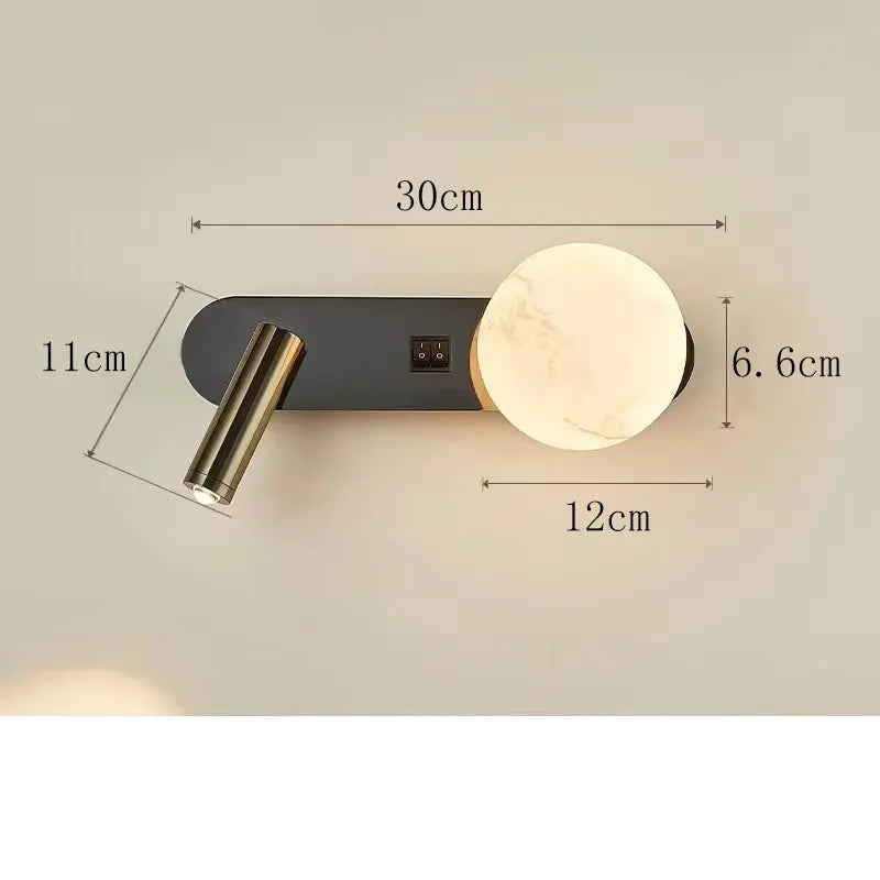 New Nordic Wall Lamp  Living Room Sofa Background Luxe Living