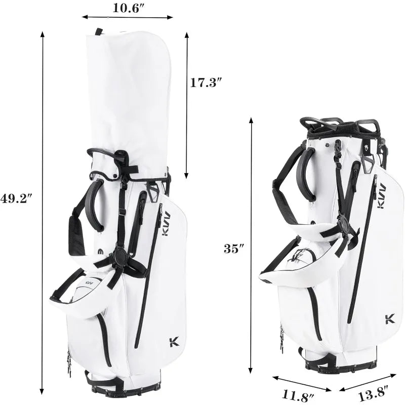 KVV Lightweight Golf Stand Bag with 7 Way Full-Length Dividers 