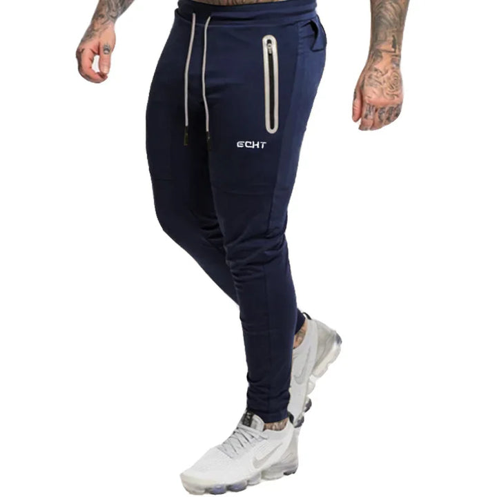 Modern Men Sweatpants Jogger Zipper Pockets 