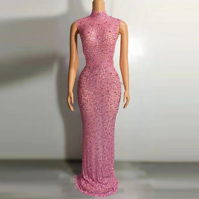 Women Crystal Party Dress – Birthday, Prom, Wedding & Formal Occasion Gown