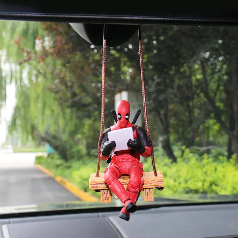 Stylish Deadpool 2 Action Figure Marvel X-Men Swing Posture Anime Doll Car Charm Decoration PVC Collection Figurine Kids Toys