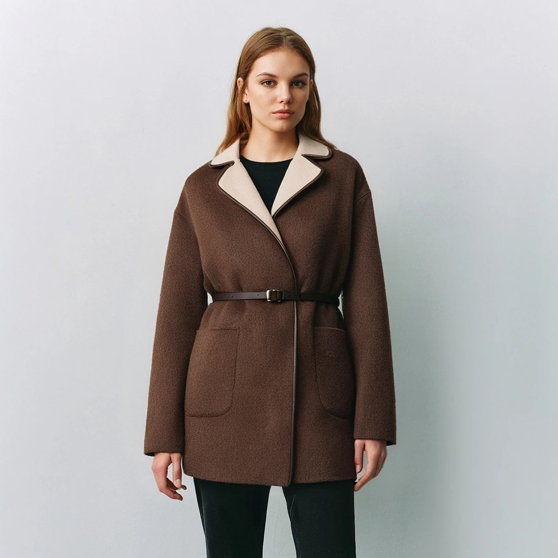 Women Premium Fashion High Quality  Wool Coats Autumn and Winter New Luxury Women'S Clothing Jacket 