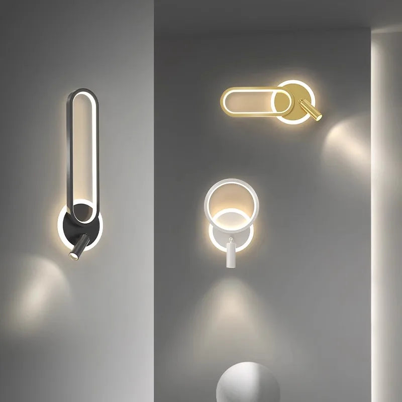 Nordic Bedside Lamp Modern Background Wall Stairwell Wall Lamp 
