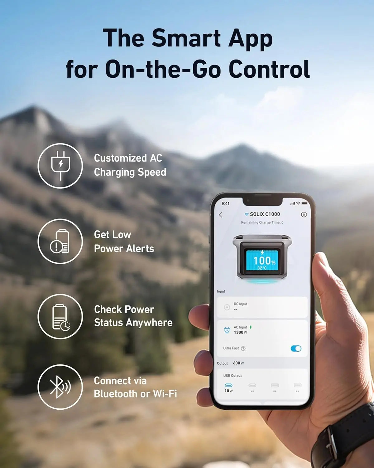 Anker SOLIX C1000 Portable Power Station, 1800W