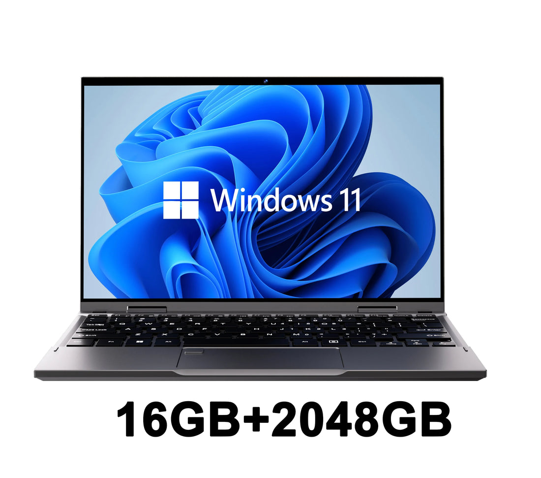 New 2 in 1 Touchscreen 10.95" Laptop 360° Flip Laptop  Celeron N95 Windows 11 16GB DDR5 2TB SSD Aluminum Alloy Body Notebook PC