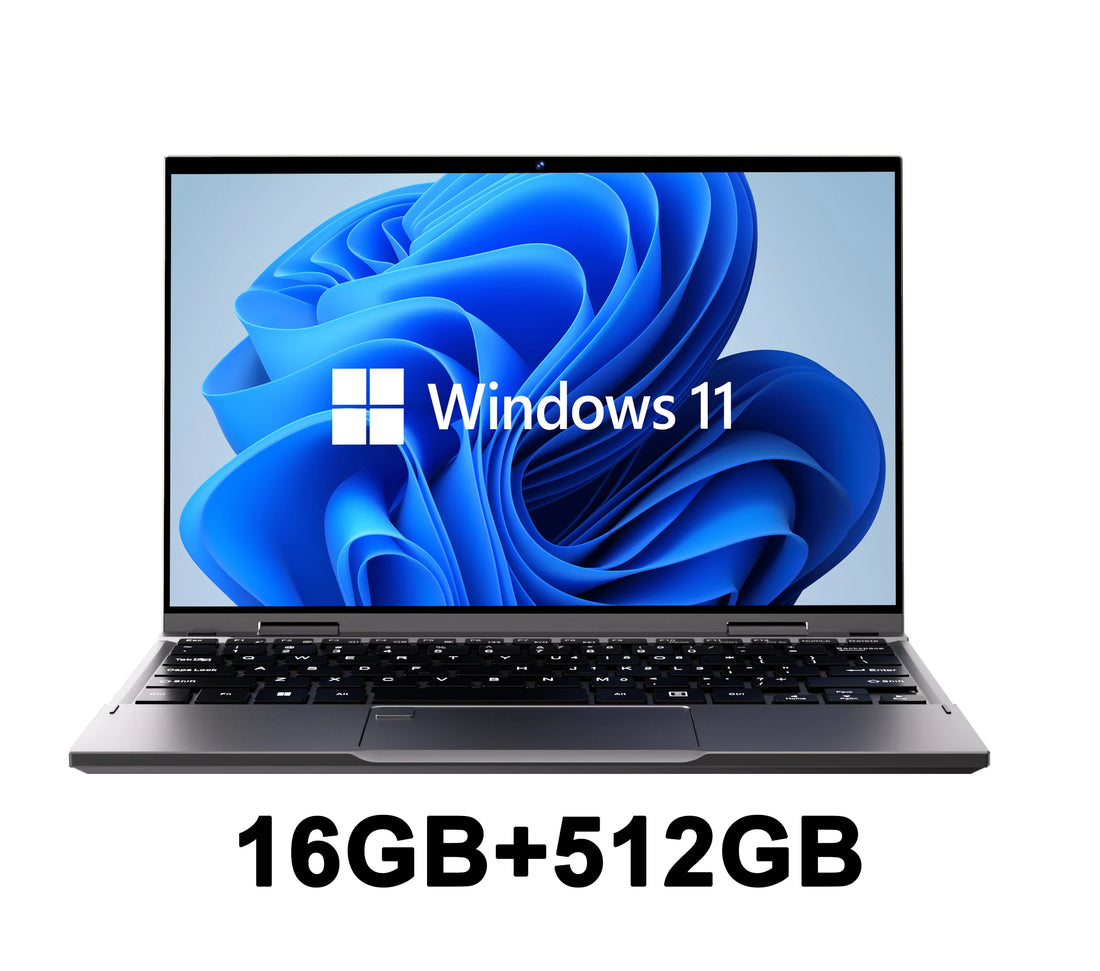 New 2 in 1 Touchscreen 10.95" Laptop 360° Flip Laptop  Celeron N95 Windows 11 16GB DDR5 2TB SSD Aluminum Alloy Body Notebook PC