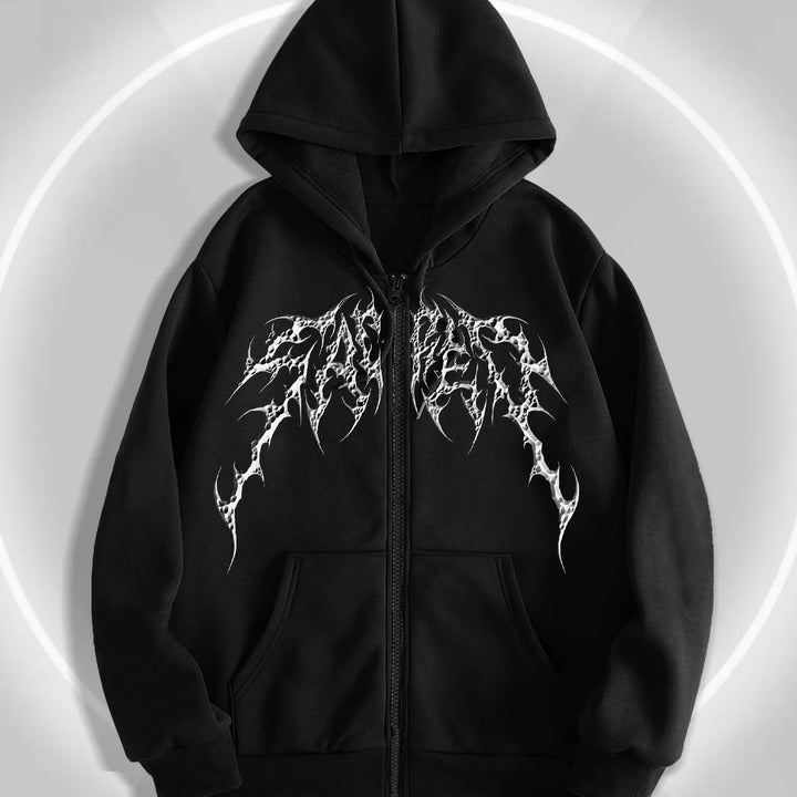 New 3D Print Mens Zipper Hoodie Sweatshirt