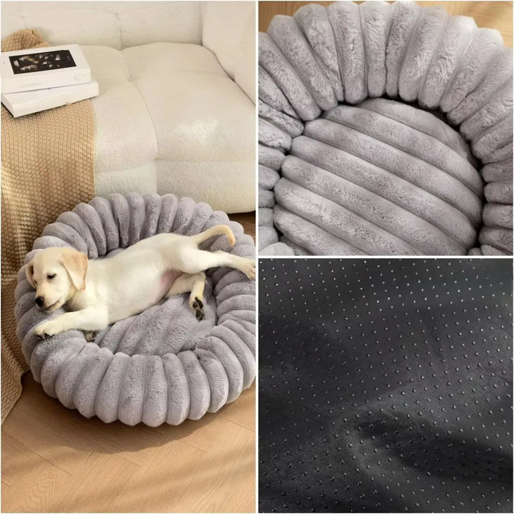 New Comfy Round Pet Bed for Dog Soft Cat Bed 