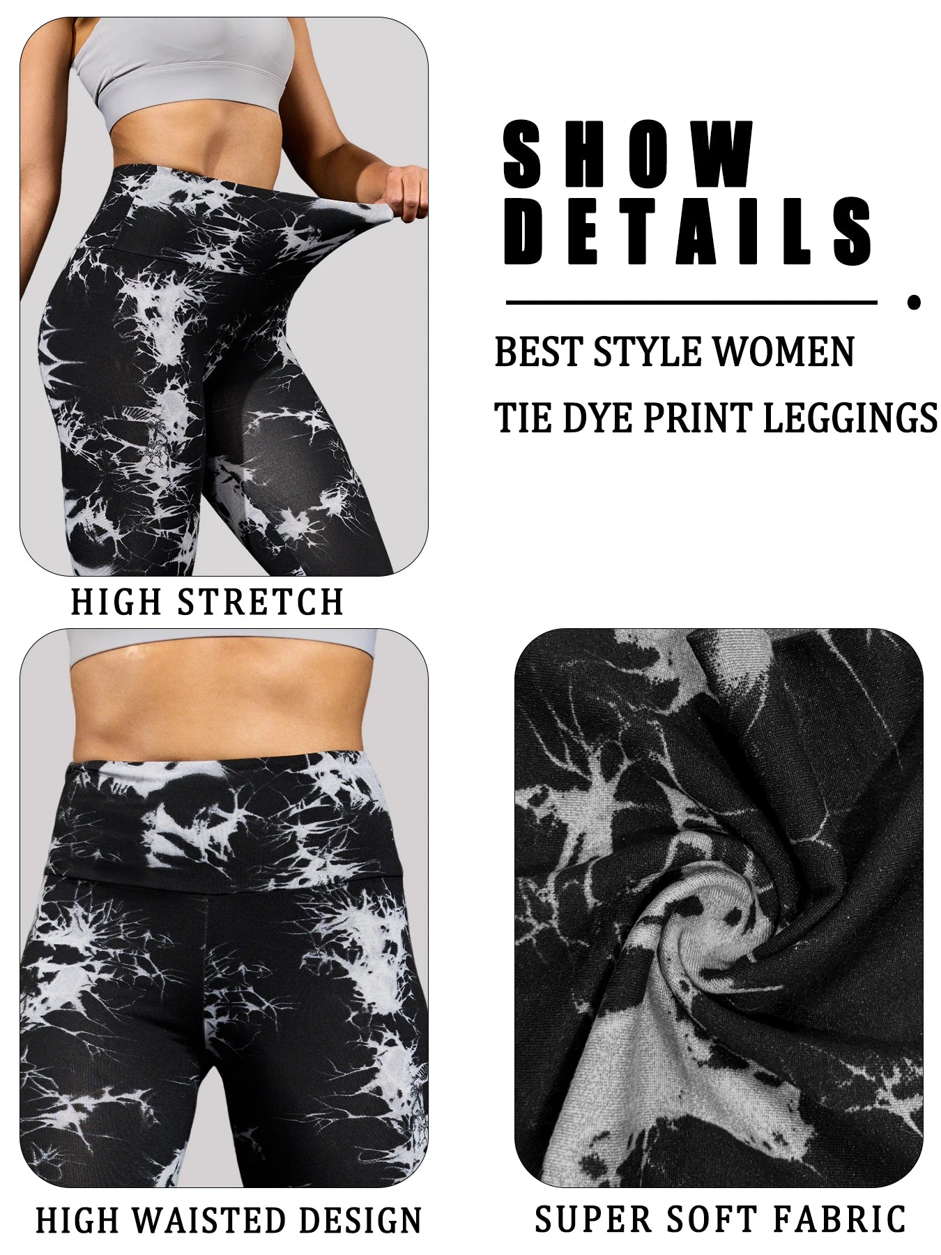 Super Soft High Waisted Design Gym Leggings for Women 