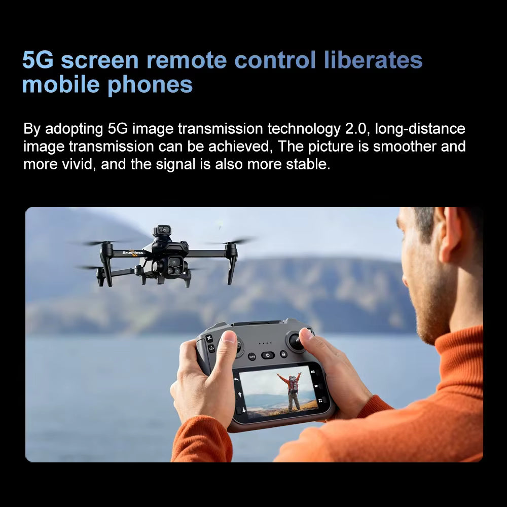 New Avanced GPS Return Drone 5G 8K HD  Drone Cam Remote with Extra Battery
