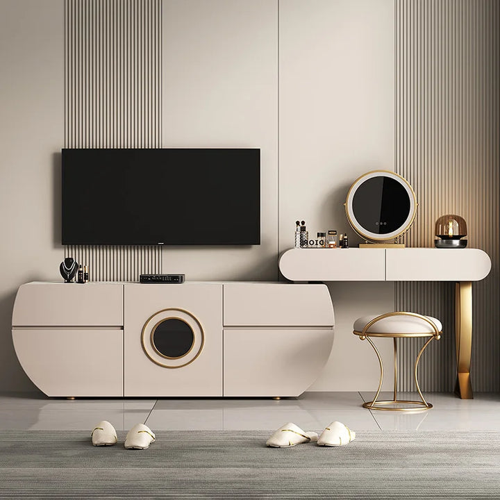 Premium Vanity Dressing Table Full Set Luxury Mirror