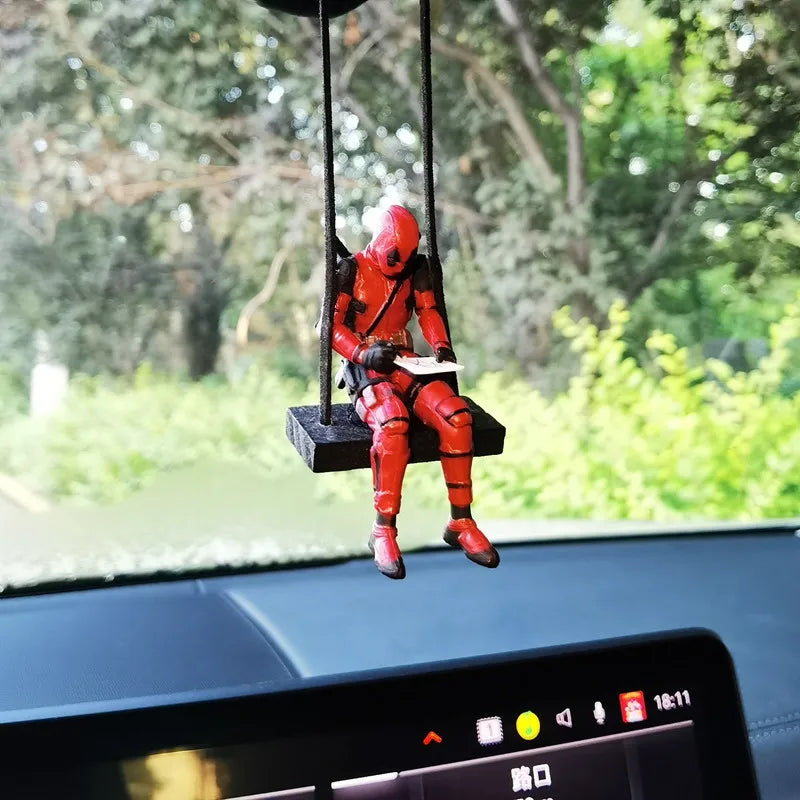 Stylish Deadpool 2 Action Figure Marvel X-Men Swing Posture Anime Doll Car Charm Decoration PVC Collection Figurine Kids Toys