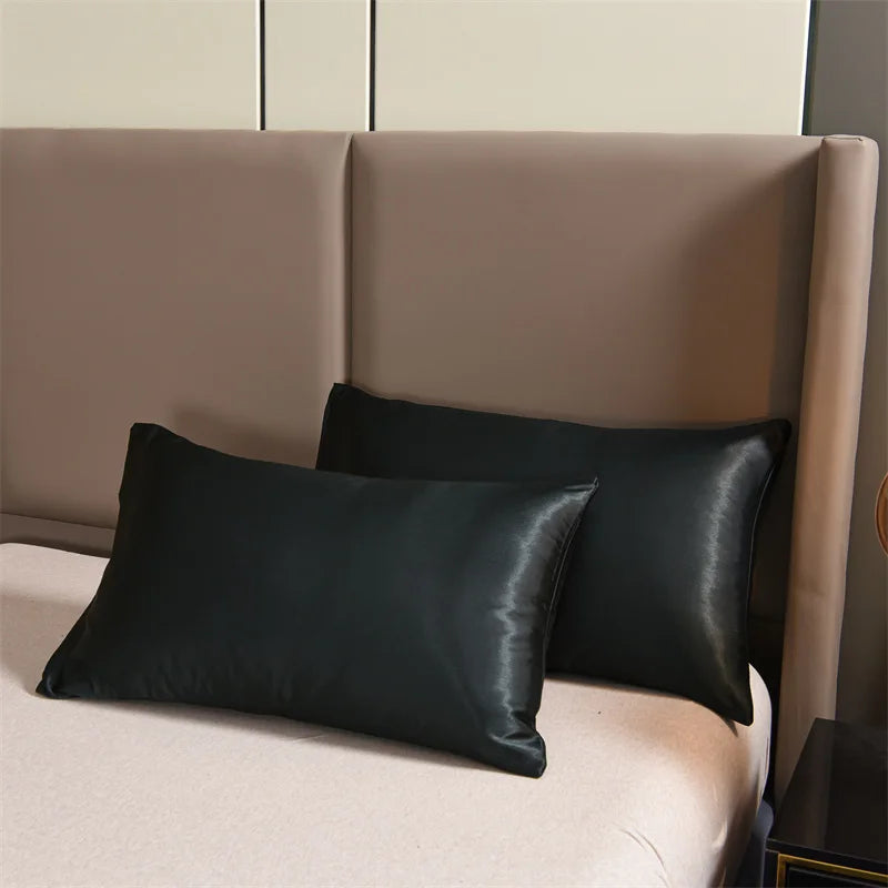 New 3Pc Satin Duvet Cover Set Bedding Luxury Sets 
