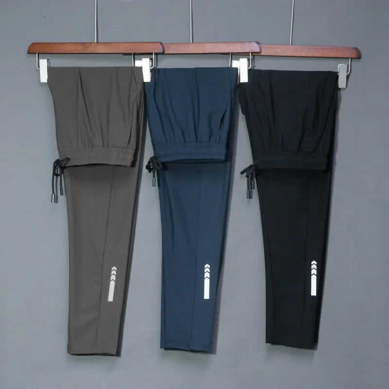 Mens Training Gym Fitness Trousers Elastic Men Running Sport Pants Jogging Sweatpants Casual Outdoor 