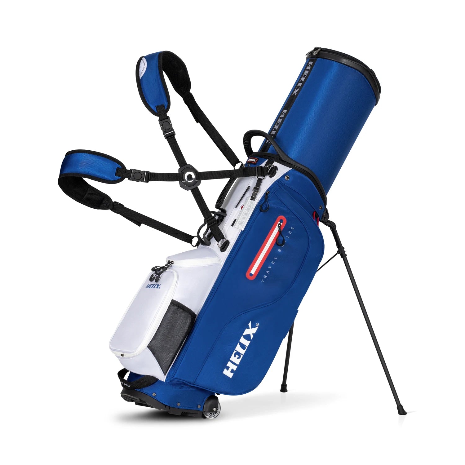 New Pro Golf Stand Travel Bag with 6 Way Divider