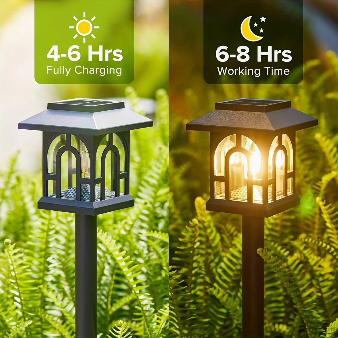 Modern Solar Pathway Lights Outdoor Home Garden