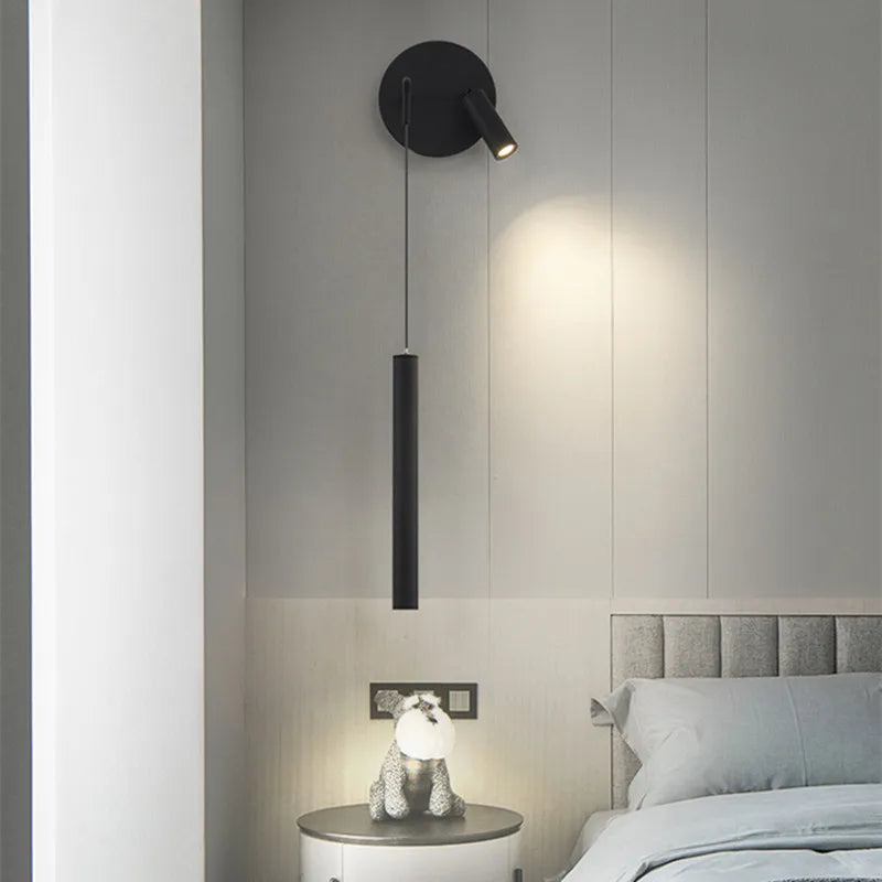 Bedside Wall Lamp Nordic Minimalist Living Room Background Wall Lamp Spot Lamp Light Luxury Ledmodern Bedroom Small Pendant Lamp