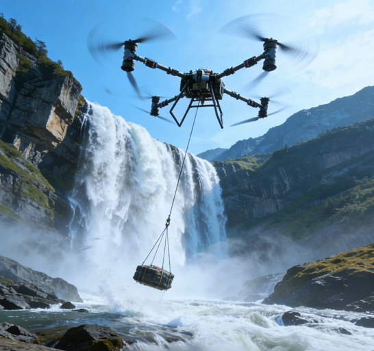 Modern Ultra Power Heavy Payload Drone -Multipurpose Lifting Rescue Exploration Logistics