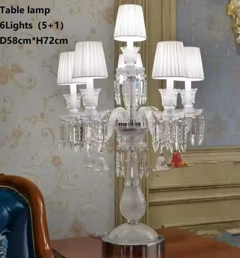 French Luxury Crystal Floor Lamp – Hotel, Wedding Lamp Living Room Lighting