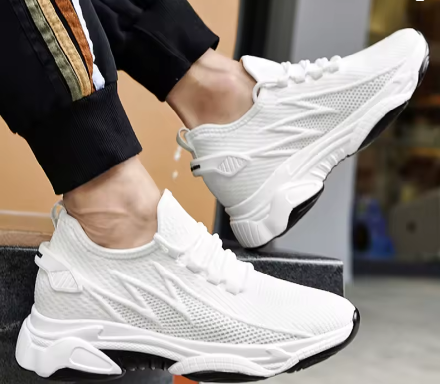 Men's Elevator Shoes – Breathable Casual Sneakers with Invisible Lift