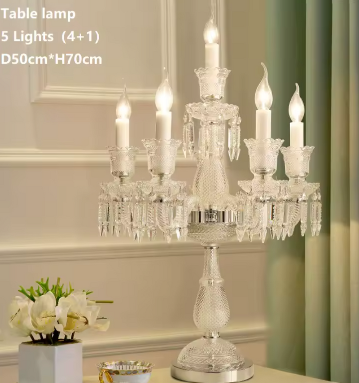 French Luxury Crystal Floor Lamp – Hotel, Wedding Lamp Living Room Lighting
