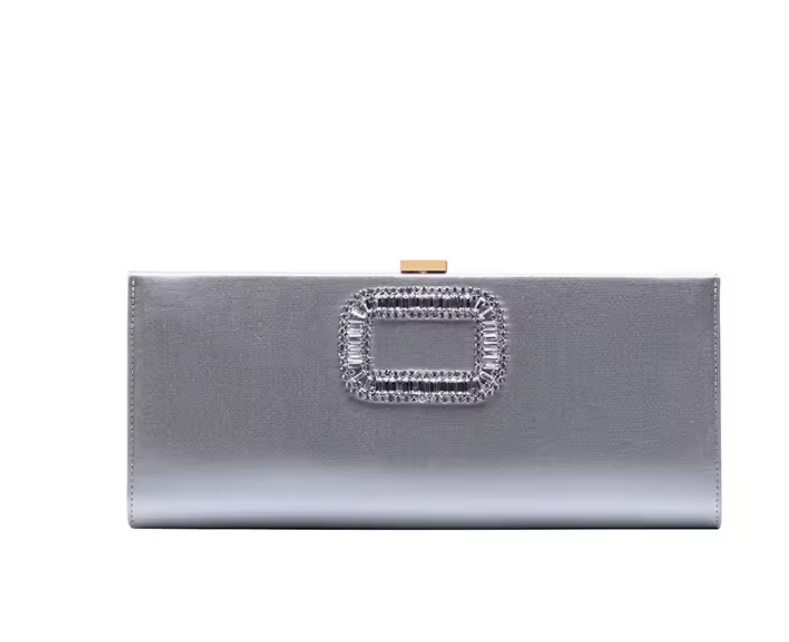 Luxury Black Silk Diamond Clutch Bag for Women – Elegant Evening, Wedding Handbag