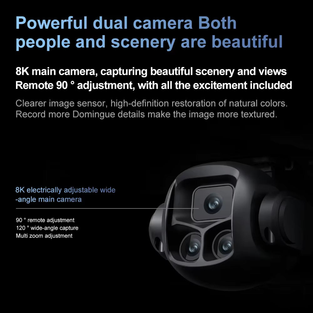 New Avanced GPS Return Drone 5G 8K HD  Drone Cam Remote with Extra Battery