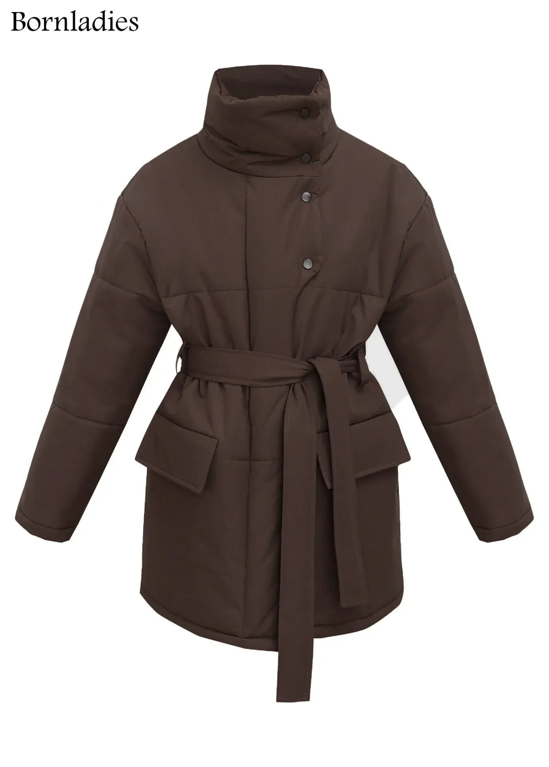 New Fusion Designed Quilted Jacket Women Winter Loose Parkas Coat Jackets