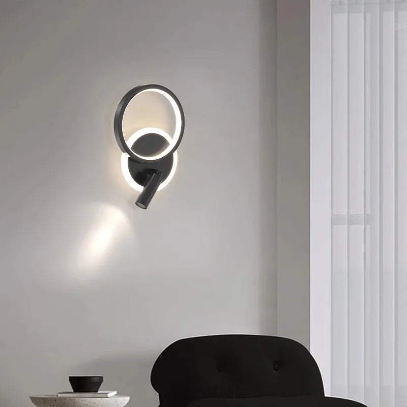 Nordic Bedside Lamp Modern Background Wall Stairwell Wall Lamp 