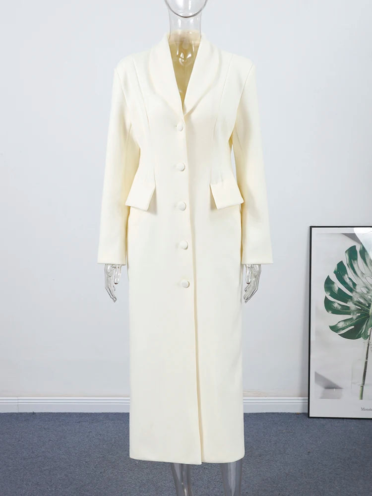 New Slim Woolen Long Women Coat Winter Wear