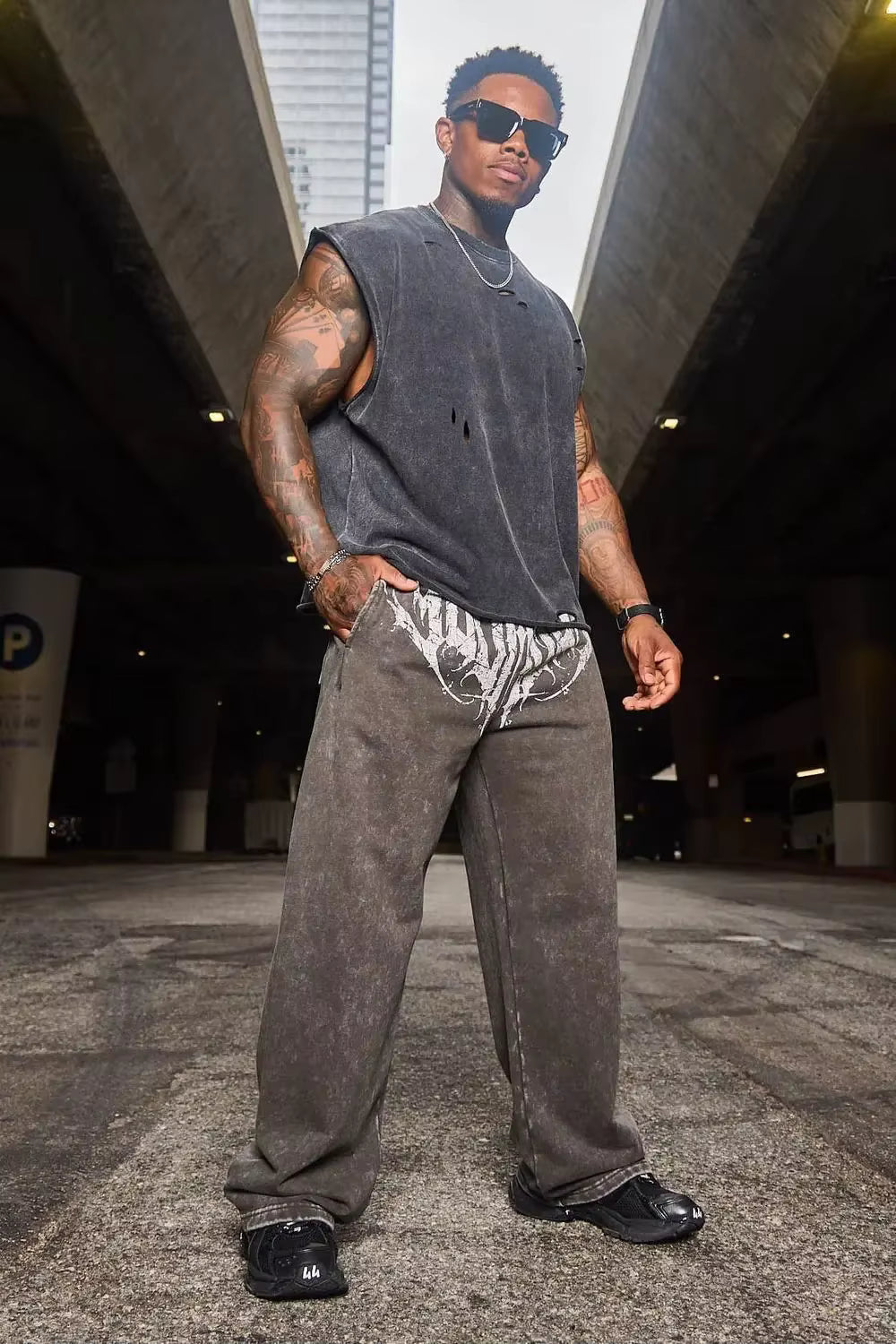 New Men's Vintage Streetwear Design Pants