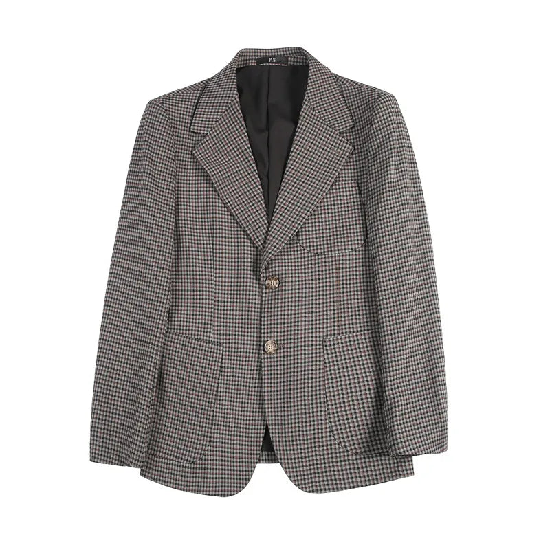 Mens Modern Business Slim-Fit Suit Blazer Jacket