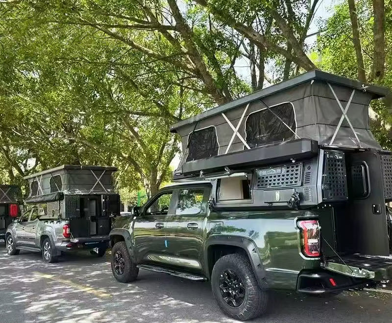 Vintage Off-Road Caravan, RV Australian-Style Pickup Truck Camper