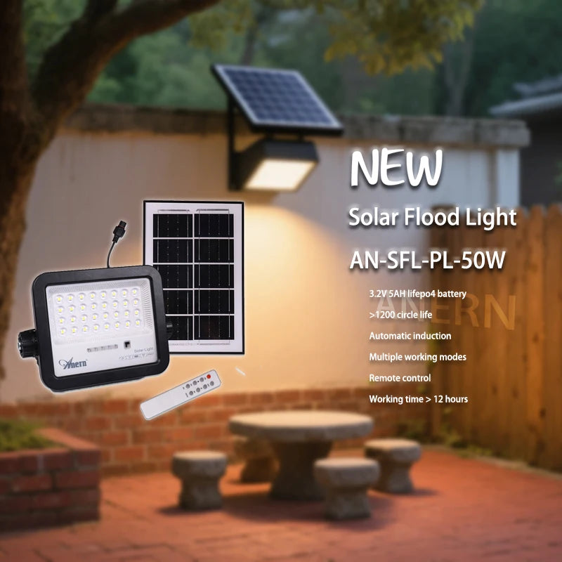 Premium Remote Control Solar Lights Outdoor Waterproof Home Security  