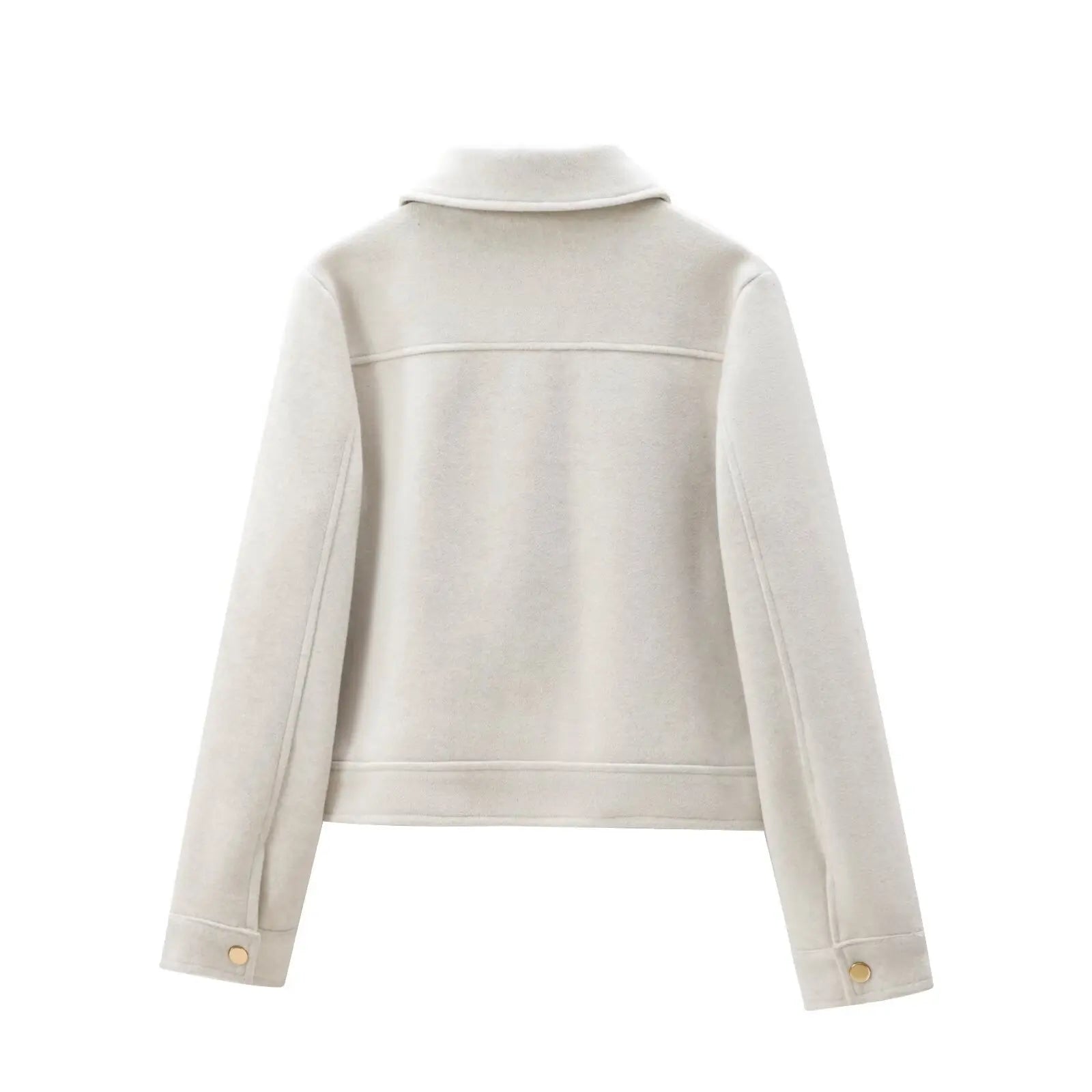 New Women Zipper Jacket Coat Long Sleeve Outerwear 