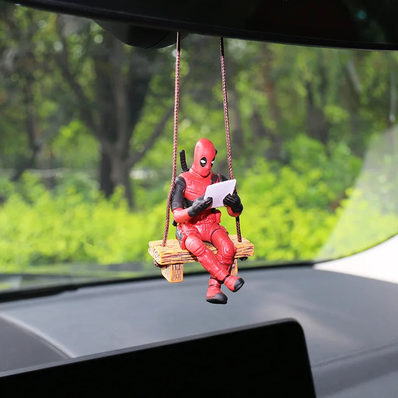 Stylish Deadpool 2 Action Figure Marvel X-Men Swing Posture Anime Doll Car Charm Decoration PVC Collection Figurine Kids Toys