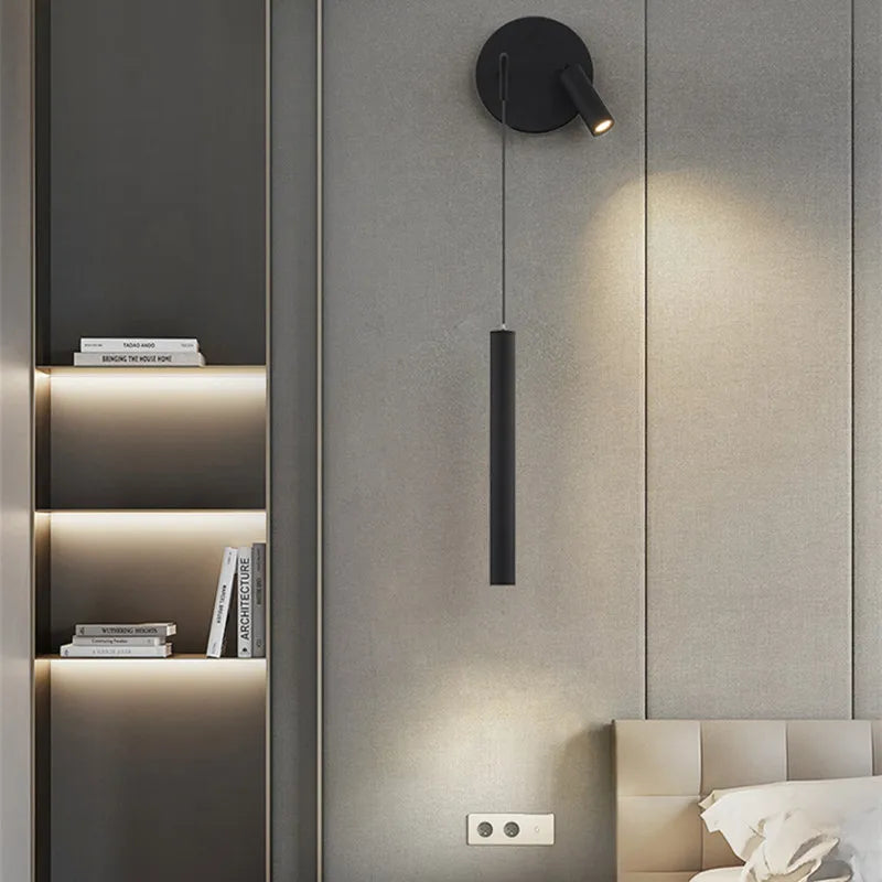 Bedside Wall Lamp Nordic Minimalist Living Room Background Wall Lamp Spot Lamp Light Luxury Ledmodern Bedroom Small Pendant Lamp