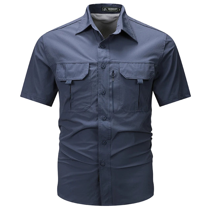 Summer Men Short Sleeve Shirt Casual Wear