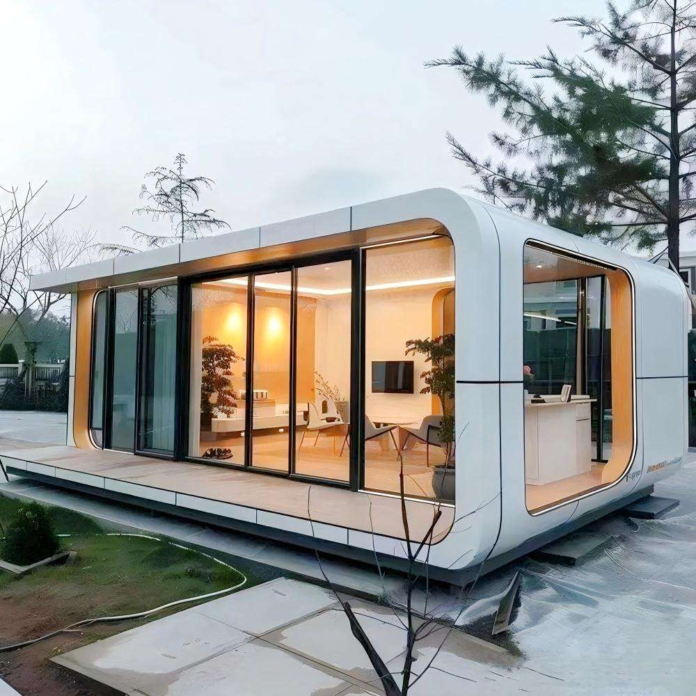 Modern Camping Moveable Apple Capsule Prefabricated Tiny House