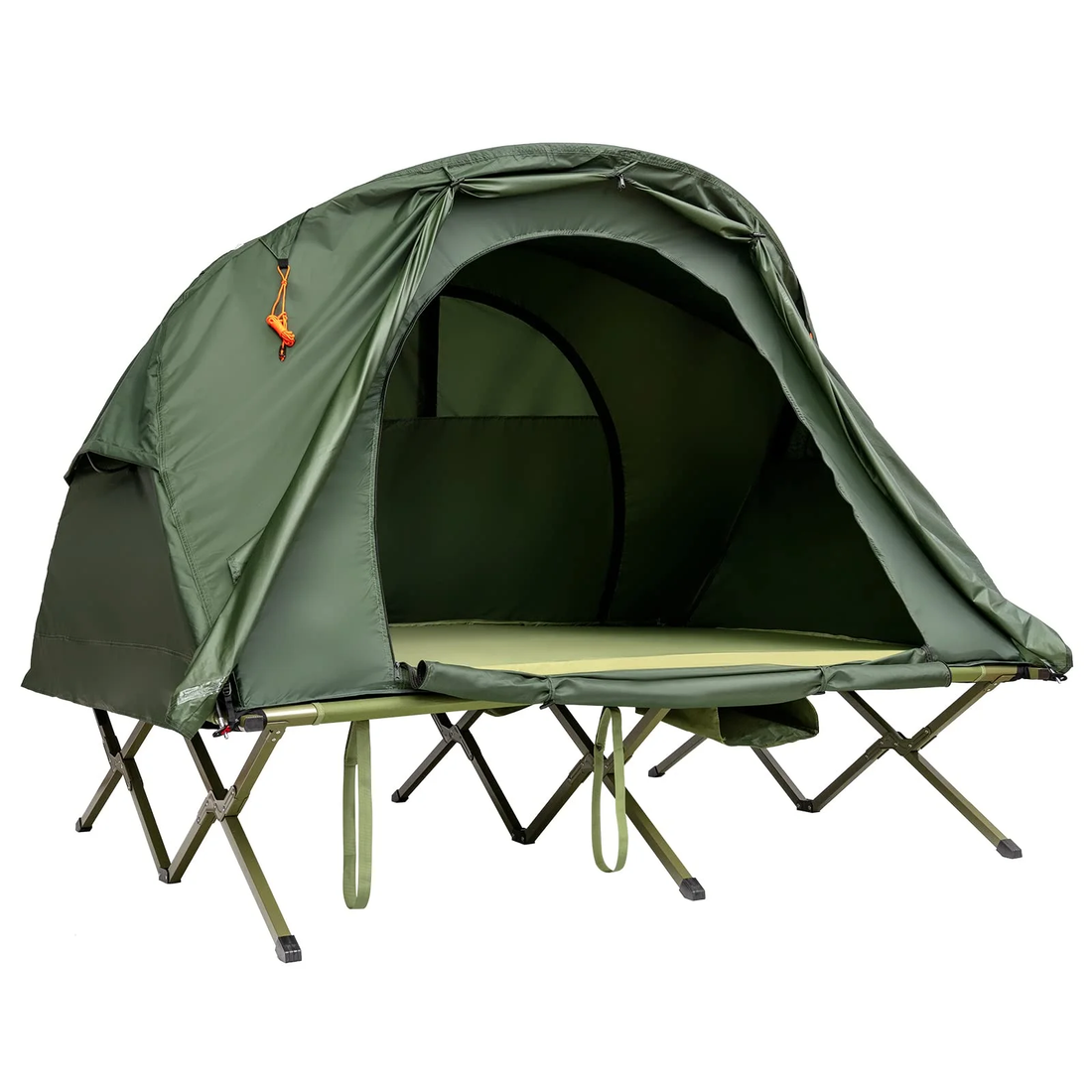 New Self-Inflating Portable Off-Ground Elevated Tent – Double-Layer All-Season Waterproof Camping Shelter with Rainfly