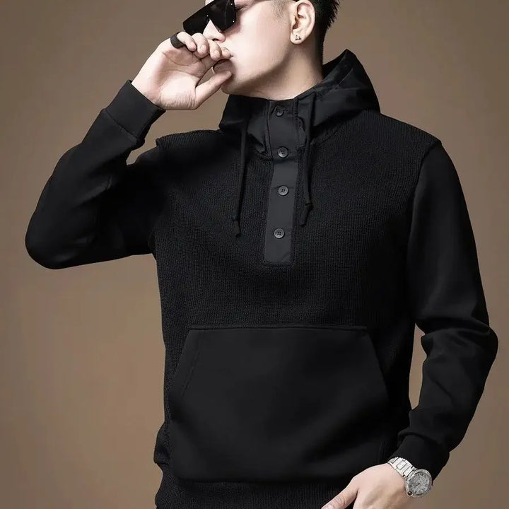 Cotton Black Man Hoodies Solid Sweatshirts for Men Clothing Deals Sweat Shirt Aesthetic Y2K Vintage One Piece High Quality Cheap