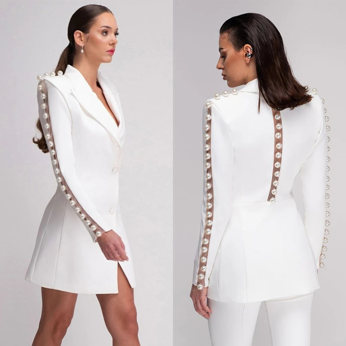 New Tailored 2 Pc Women Suits Blazer with Pants