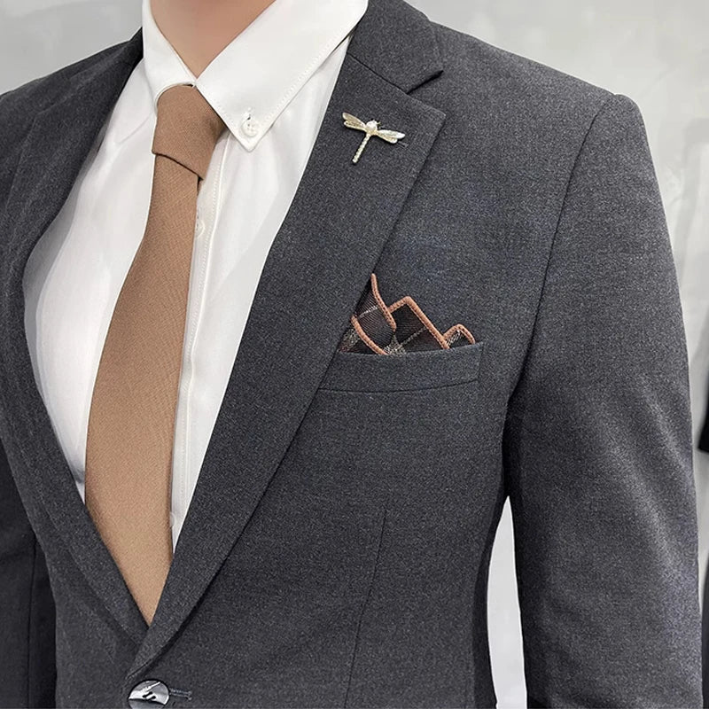 Premium Mens Blazer Autumn Spring Fashion Party Wear