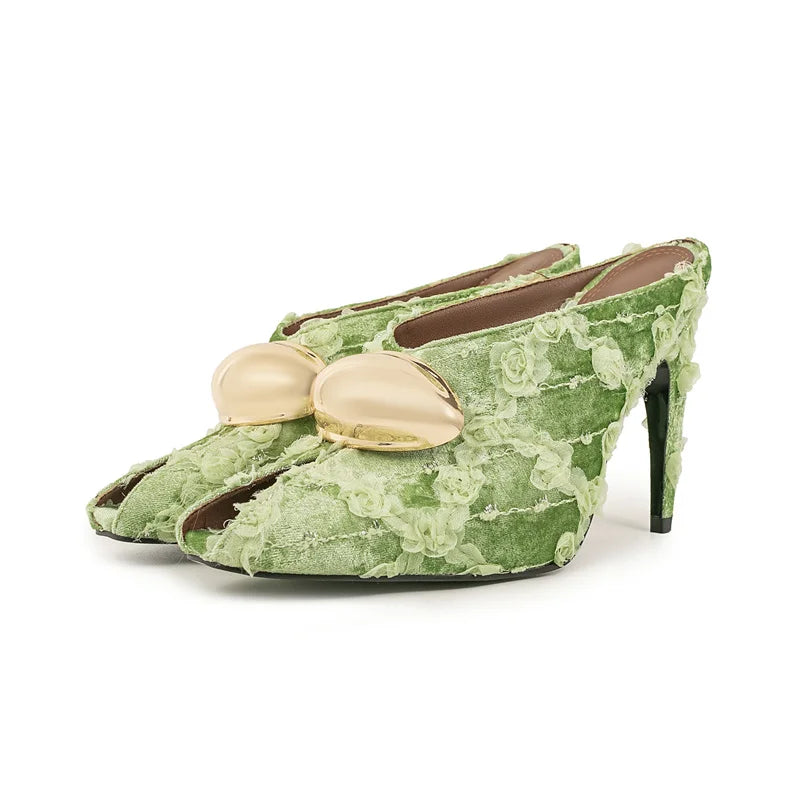 Women’s High Heel Peep Toe Sandals Commuter Party Shoes