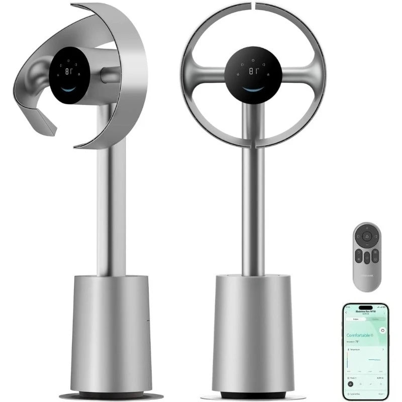 Smart Standing Tower Fan – 10 Speeds, 3 Modes, 270° Wide Angle Airflow, Temperature Adaptive Control