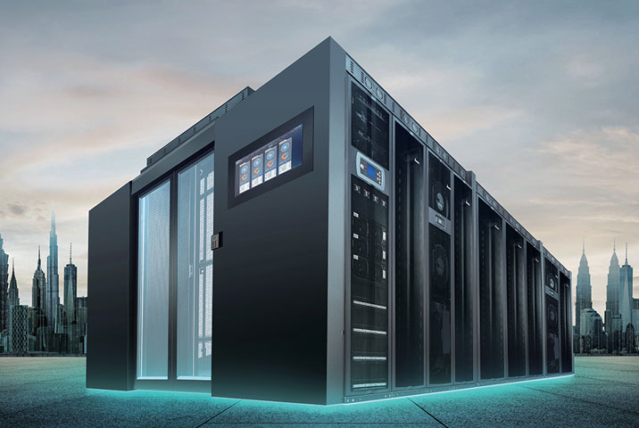 New Eaton Online Three Phase Micro Data Center Icube Power Supply IT Rack Distribution Thermal Monitoring Integrated
