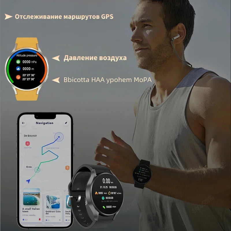 Sport Smart Watch Men NFC Custom Dial Voice Bluetooth Call Watch Smart Women Heart Rate Blood Pressure Smartwatch for Samsung